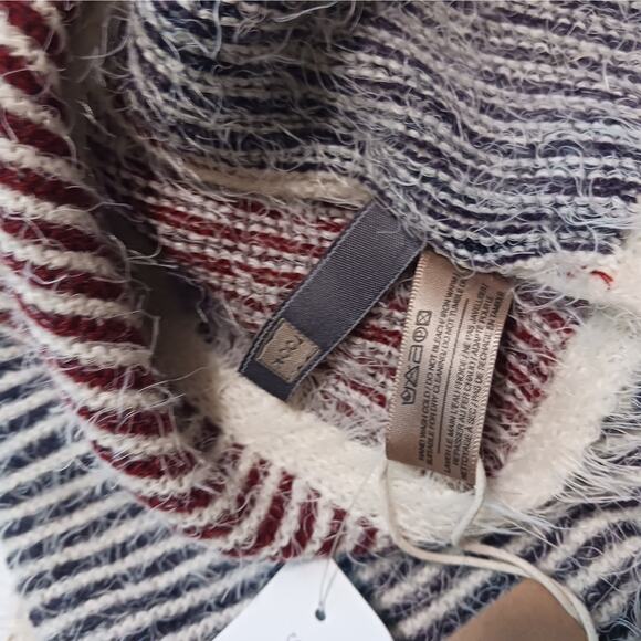 NWT infinity scarf Neva Colorblock Striped Burgundy Look by M/Stitch Fix NEW - Picture 7 of 7